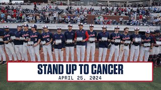 Ole Miss Baseball Stands Up To Cancer [upl. by Loralie863]