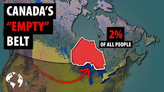 Why So Few Canadians Live In This HUGE Area In The Middle Of Canada [upl. by Samford]