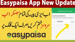 How to Check Easypaisa Subscribed Services  How to Unsubscribe Easypaisa Subscribed Services [upl. by Haleak]