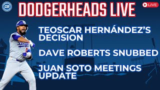 DodgerHeads Live Whats next for Dodgers amp Teoscar Hernández Juan Soto meetings and more hot stove [upl. by Gora]