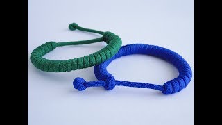 How to Make a Simple „Rastaclat Style“ Quick Deploy Paracord BraceletSingle Strand „Mad Max Style“ [upl. by Kelila141]