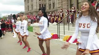 The USC Song Girls Perform on the Texas Capitol Steps [upl. by Snave]