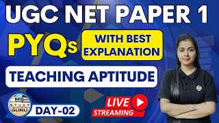 Ugc Net Paper 1 Previous Year Question Papers With Answers  Teaching Aptitude  Free Classes Day 2 [upl. by Fried639]