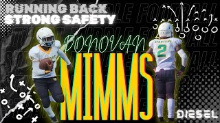 Donovan Mimms Middle School Football Highlights 2024 [upl. by Devonna]