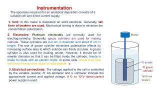 Electrogravimetry theory and principles calculations timecurrent requirements instrumentation [upl. by Onibla]