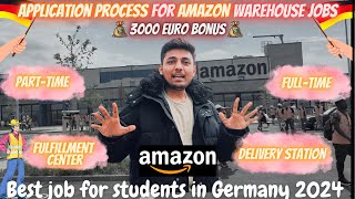 How to Apply for Amazon Warehouse Jobs  Parttime amp Fulltime job in Germany Salary Bonus amp Tips [upl. by Gnahc388]