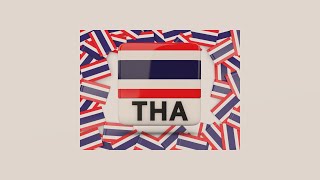 National Anthem of Thailand  Himno Nacional de Tailandia  เพลงชาติไทย [upl. by Yedsnil]