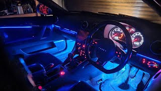 Audi A3 PreFacelift Fibre Optic Ambient Light Install  RGB LED Car Interior Lights [upl. by Artim]