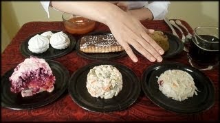 ASMR Eating sounds Russian Traditional Foods Tasting ♥ see description [upl. by Anisamoht83]