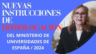 NUEVA RESOLUCIÓN sobre HOMOLOGACIÓN Y EQUIVALENCIA del Ministerio de Universidades de ESPAÑA [upl. by Wulf870]