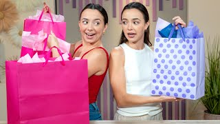 Twins Swap Birthday Gift Exchange  Merrell Twins [upl. by Aneladdam]