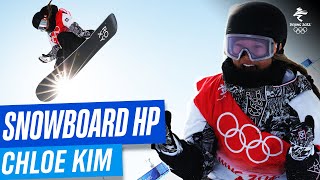 🇺🇸 Second snowboard halfpipe gold for Chloe Kim 🥇 [upl. by Aiek]