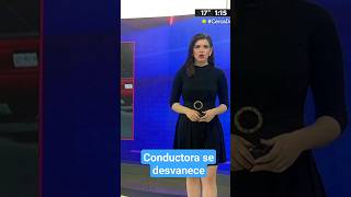 Conductora de Telediario se desmaya durante programa EN VIVO [upl. by Wiley]