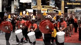 Chicagos King College Prep High School Drum Line Rocks Rubbermaid for ISSA [upl. by Pittman]