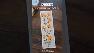 Easy bookmark painting 😳😑 bookmarkpainting painting trending shorts [upl. by Nyrak]