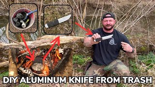 Corporals Corner Tips and Tricks Video 4 Making a Knife from Trash Found in the Woods [upl. by Afra]