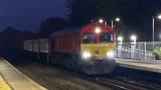 66244 DB cargo 4E25 Plasmor wagons 1706 1E Lea Road 31102024 [upl. by Godfry]