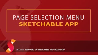 Using Pages Menu in Sketchable App [upl. by Leelaj]