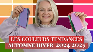 Les couleurs tendances mode automne hiver 2024 2025 [upl. by Aicirtan981]