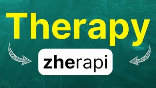 Cómo pronunciar Therapy Terapia Tratamiento Psicoterapia en inglés Americano con ejemplos [upl. by Ecirtnahc351]