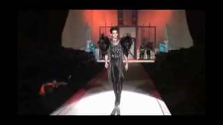 Bill Kaulitz modelandoon the runway Jan 19 2010 DSquared Fashion Show [upl. by Terpstra]