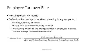 2 Minute Tutorial How To Calculate Employee Turnover Rate [upl. by Katzen]