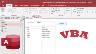 Search records in listbox from table to Find values that end with textbox Using VBA in access forms [upl. by Adniles]