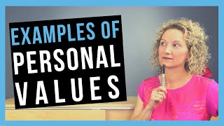 Personal Values Examples COMMON CORE VALUES [upl. by Flossi300]