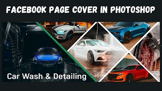 How to Create Facebook Cover Photo in Photoshop UrduHindi [upl. by Lyrac]