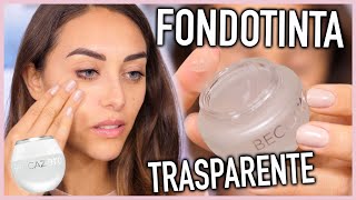 WTF FONDOTINTA TRASPARENTE NO PIGMENT VIRTUAL FOUNDATION BECCA COSMETICS [upl. by Kcirret948]