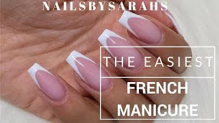 THE EASIEST FRENCH MANICURE  Nailsbysarahs watch in HDquality [upl. by Euqinwahs11]