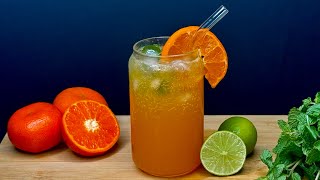 Orange Mojito 🍊🥤Best Summer Mocktail  COOK BEGINS [upl. by Navada619]