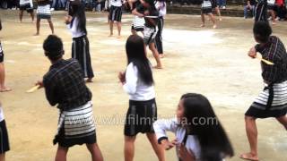 Sarlamkai war victory dance being performed in Mizoram [upl. by Rebmyt429]