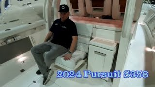 2024 Pursuit S358  AC Boat Show [upl. by Zadoc]