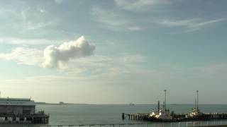 Convection cloud forms when loading LNG onto ship  Darwin Northern Territory AUSTRALIA 1080 HD [upl. by Alla]