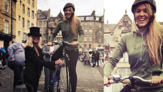 PENNY FARTHING AT The Greater Grassmarket in Edinburgh Scotland [upl. by Filide]