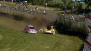 Massive Crash STCC Falkenberg 2010 Dahlgren amp Eriksson [upl. by Urania]