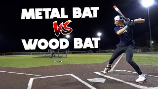 How much hotter is a METAL BAT than a WOOD BAT  Baseball Bat Bros feat PJ Morlando [upl. by Orecic950]