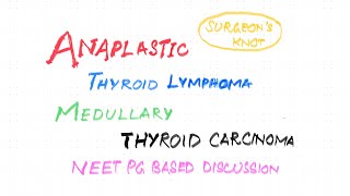 Thyroid carcinomapart 3 ANAPLASTICLymphomaMedullary carcinoma thyroid [upl. by Allimak]