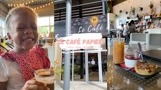 Exploring Le Café Papier Restaurant And Coworking Librairie In Jarry Baie Mahault Guadeloupe [upl. by Ahsilra]