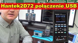 Hantek2D72 połączenie z komputerem USB [upl. by Irab714]