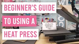 🤓 Beginners Guide to Using a Heat Press  How to use a Heat Press [upl. by Allissa]