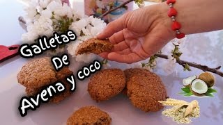 GALLETAS DE AVENA Y COCO SIMPLEMENTE DELICIOSAS ¿Te gustan las galletas  Nati recetas caseras [upl. by Salli]