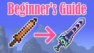 How to progress in Terraria 14 Beginners Guide [upl. by Illah]