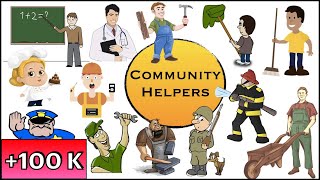 Community Helpers  Helpers names poem I Kids Songs  Nursery Rhyme  The Kid Next Door [upl. by Ahseel677]