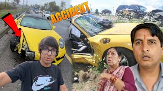 Supper Car Accident Prank Gone Wrong 😭  Sourav Joshi Vlogs [upl. by Regina]