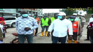 Ziguinchor TV Mairie Ziguinchor Ministère Infrastructures FERA Lancement Brigage de désensableme [upl. by Powder]