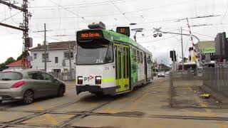 Bells and a MASSIVE spark from ZClass Tram at Glen Huntly Tram Square [upl. by Ignatzia47]