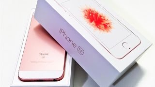 Apple iPhone SE Rose Gold 64 GB Unboxing and First Impressions [upl. by Mallis]