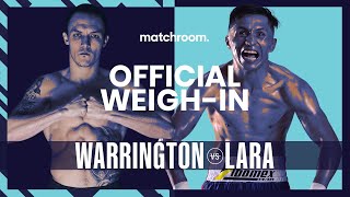 Josh Warrington vs Mauricio Lara plus undercard weighin [upl. by Idahs]